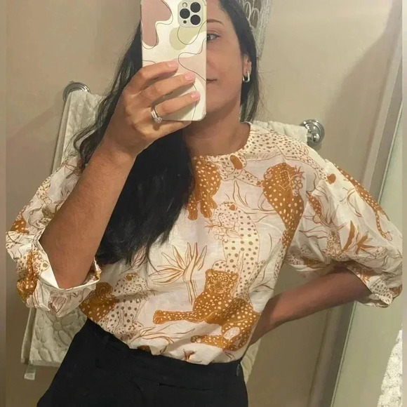 Animal Print Blouse - Picture 4 of 4